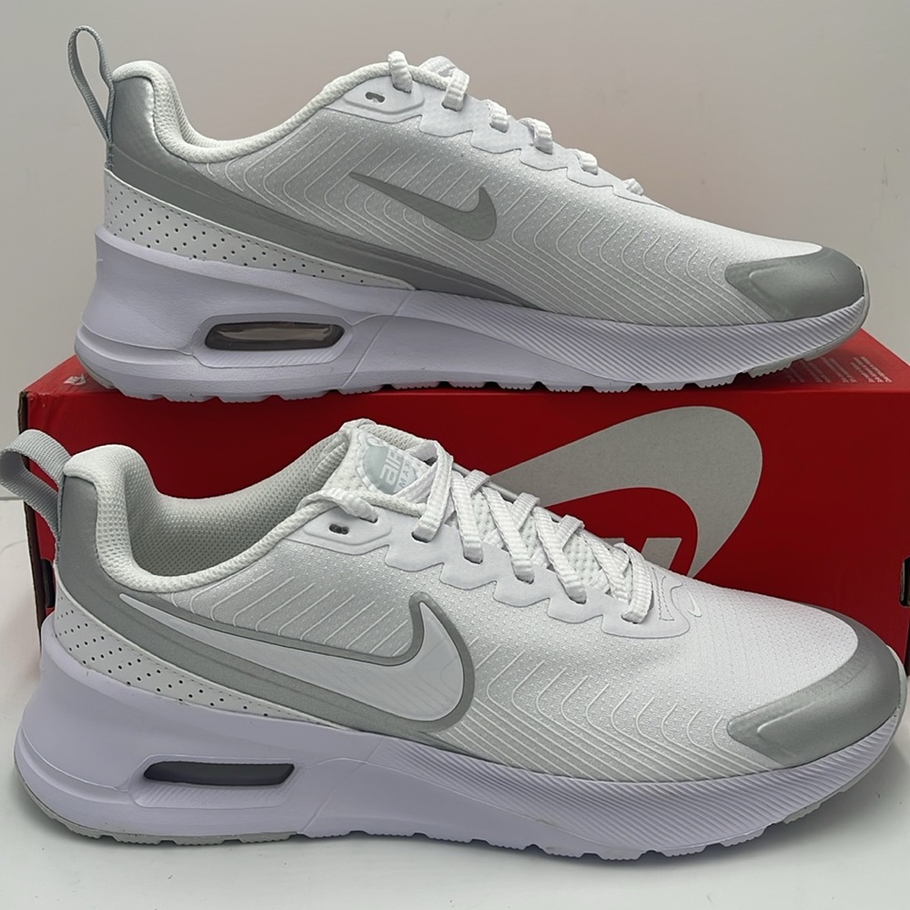 Nike WMNS Air Max Nuaxis
White/Pure Platinum/Metallic
Silver/White
HF1233-101 - Picture 2 of 16